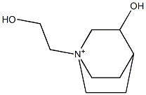 1-(2-Hydroxyethyl)-3-hydroxyquinuclidinium 结构式