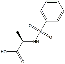 (R)-2-(Phenylsulfonylamino)propanoic acid 结构式