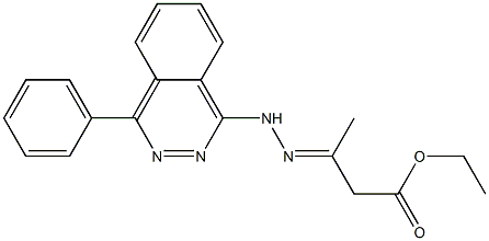 3-[2-(4-Phenylphthalazine-1-yl)hydrazono]butyric acid ethyl ester 结构式