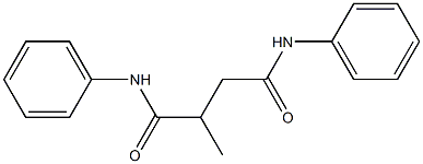 N,N'-Diphenyl-2-methylbutanediamide 结构式