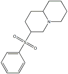 3-(Phenylsulfonyl)octahydro-2H-quinolizine 结构式