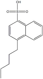 4-Pentyl-1-naphthalenesulfonic acid 结构式