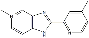 2-(4-Methylpyridin-2-yl)-5-methyl-1H-imidazo[4,5-c]pyridin-5-ium 结构式