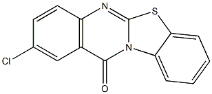 2-Chloro-12H-benzothiazolo[2,3-b]quinazolin-12-one 结构式