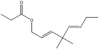 Propionic acid 4,4-dimethyl-2,5-octadienyl ester 结构式