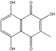 2,5,8-Trihydroxy-3-methyl-1,4-naphthoquinone 结构式