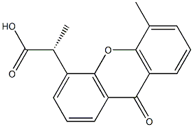 (R)-2-(5-Methyl-9-oxo-9H-xanthen-4-yl)propionic acid 结构式