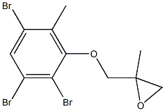 2,3,5-Tribromo-6-methylphenyl 2-methylglycidyl ether 结构式