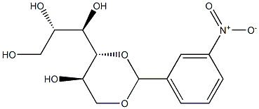 4-O,6-O-(3-Nitrobenzylidene)-D-glucitol 结构式