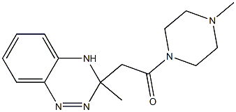 3-Methyl-3-[[(4-methylpiperazin-1-yl)carbonyl]methyl]-3,4-dihydro-1,2,4-benzotriazine 结构式