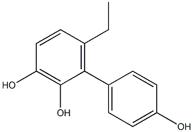 6-Ethyl-1,1'-biphenyl-2,3,4'-triol 结构式