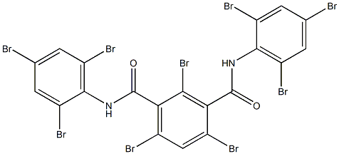 N,N'-Bis(2,4,6-tribromophenyl)-2,4,6-tribromoisophthalamide 结构式