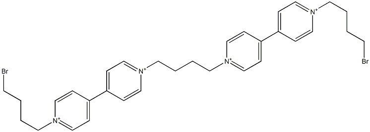 1,1''-(1,4-Butanediyl)bis[1'-(4-bromobutyl)-4,4'-bipyridinium] 结构式