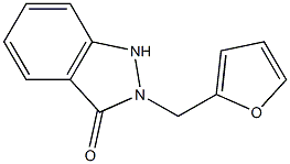 2-[(2-Furanyl)methyl]-1H-indazol-3(2H)-one 结构式