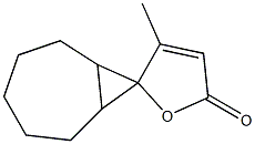 3-Methylspiro[furan-2(5H),8'-bicyclo[5.1.0]octan]-5-one 结构式