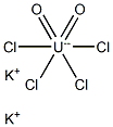 Potassium tetrachlorodioxouranate(VI) 结构式