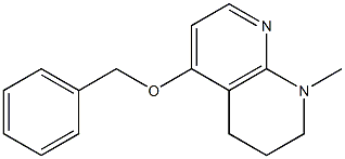 1,2,3,4-Tetrahydro-5-benzyloxy-1-methyl-1,8-naphthyridine 结构式