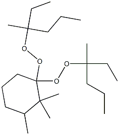 2,2,3-Trimethyl-1,1-bis(1-ethyl-1-methylbutylperoxy)cyclohexane 结构式