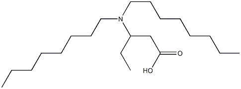 3-(Dioctylamino)valeric acid 结构式