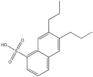 6,7-Dipropyl-1-naphthalenesulfonic acid 结构式