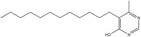 5-Dodecyl-6-methyl-4-pyrimidinol 结构式