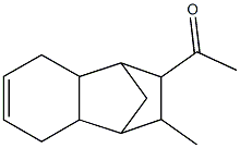 2-Acetyl-3-methyl-1,2,3,4,4a,5,8,8a-octahydro-1,4-methanonaphthalene 结构式