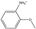 o-Methoxybenzenaminium 结构式