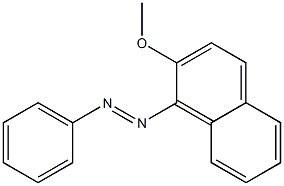 1-(Phenylazo)-2-methoxynaphthalene 结构式