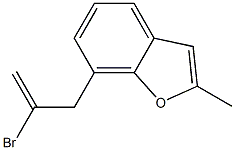 2-Methyl-7-(2-bromo-2-propenyl)benzofuran 结构式