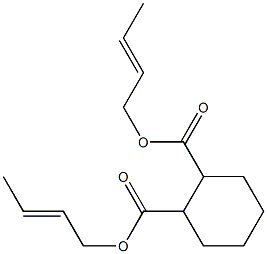 1,2-Cyclohexanedicarboxylic acid bis(2-butenyl) ester 结构式