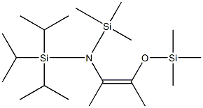 (Z)-2-[(Triisopropylsilyl)(trimethylsilyl)amino]-3-[trimethylsilyloxy]-2-butene 结构式