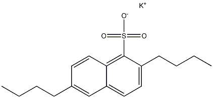 2,6-Dibutyl-1-naphthalenesulfonic acid potassium salt 结构式