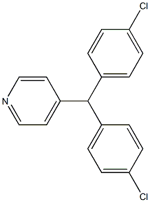 4-[Bis(4-chlorophenyl)methyl]pyridine 结构式