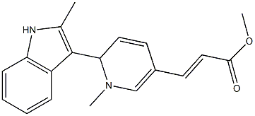 3-[[2-(2-Methyl-1H-indol-3-yl)-1,2-dihydro-1-methylpyridin]-5-yl]acrylic acid methyl ester 结构式