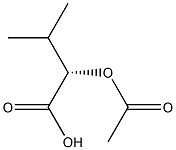 (2S)-2-Acetoxy-3-methylbutanoic acid 结构式