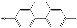 3-Methyl-4-(2,4-dimethylphenyl)phenol 结构式