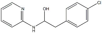 2-[[1-Hydroxy-2-(p-chlorophenyl)ethyl]amino]pyridine 结构式