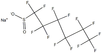 Tridecafluorohexane-1-sulfinic acid sodium salt 结构式