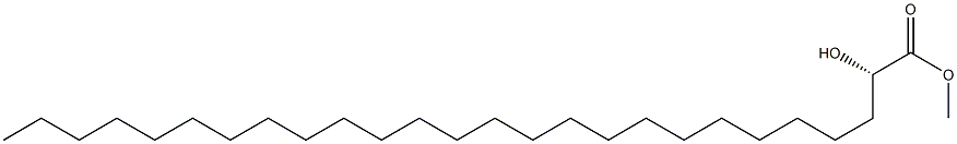 [S,(-)]-2-Hydroxyhexacosanoic acid methyl ester 结构式