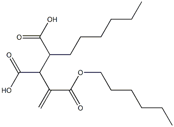 3-Butene-1,2,3-tricarboxylic acid 1,3-dihexyl ester 结构式