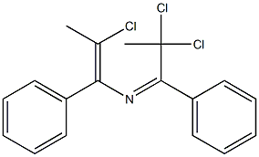 2,2,6-Trichloro-3,5-diphenyl-4-aza-3,5-heptadiene 结构式