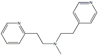 2,4'-[Methyliminobis(2,1-ethanediyl)]bis(pyridine) 结构式