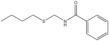 N-[(Butylthio)methyl]benzamide 结构式