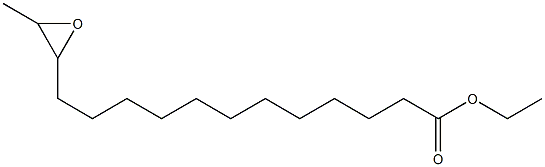 13,14-Epoxypentadecanoic acid ethyl ester 结构式