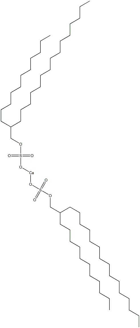 Bis(2-undecylheptadecyloxysulfonyloxy)calcium 结构式