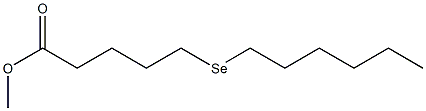 6-Selenadodecanoic acid methyl ester 结构式