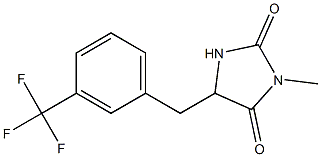 3-Methyl-5-[m-(trifluoromethyl)benzyl]hydantoin 结构式