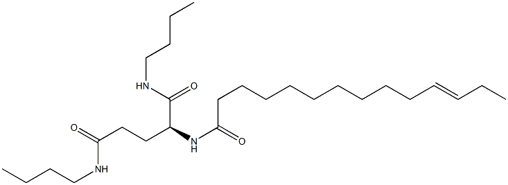 N2-(11-Tetradecenoyl)-N1,N5-dibutylglutaminamide 结构式