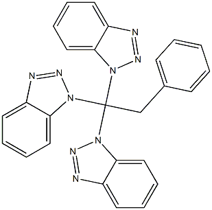 1-Phenyl-2,2,2-tris(1H-benzotriazol-1-yl)ethane 结构式