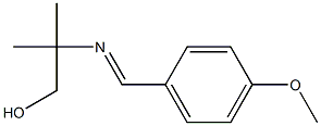 2-(4-Methoxybenzylideneamino)-2-methyl-2-methylethanol 结构式